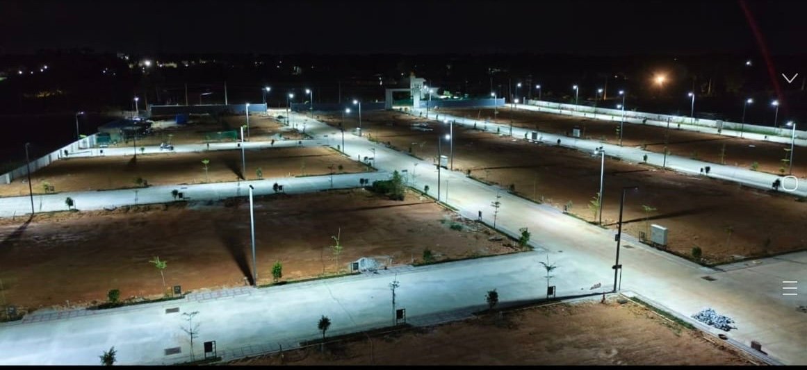 Aerial view of premium plotted development