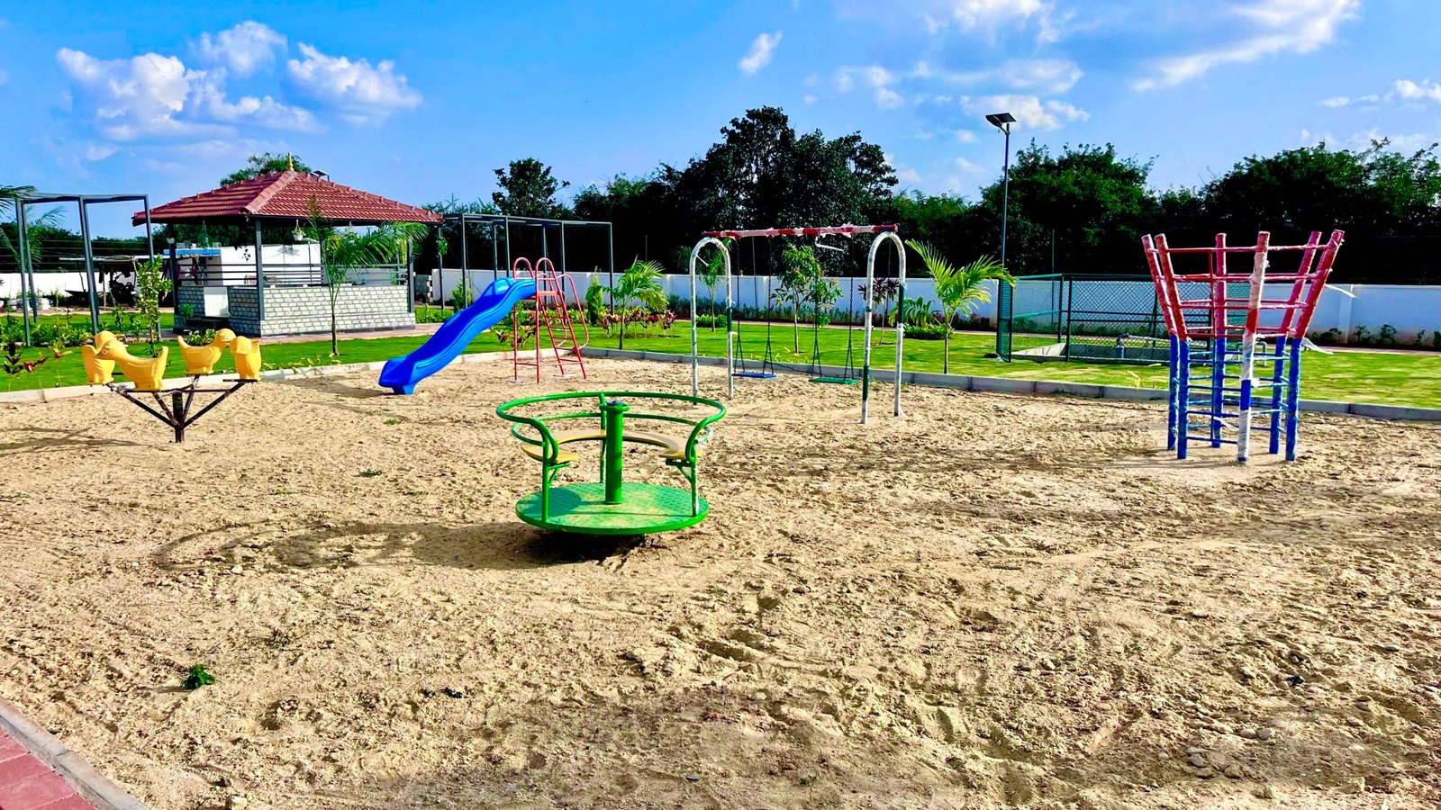 Children's play area in community